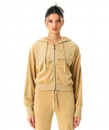 Hotfix Velour Tracksuit Beige