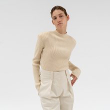 half-neck golgi knit (cream)