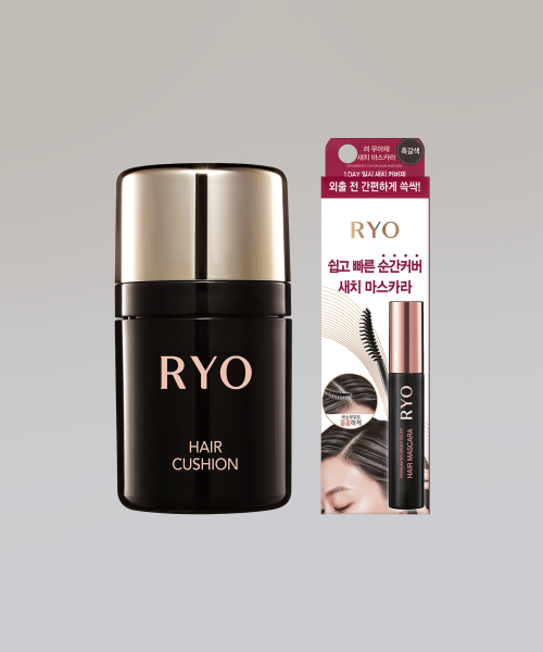 려(RYO) 헤어 쿠션 7g+우아채 새치 헤어 마스카라 12ml - 후기 | 무신사