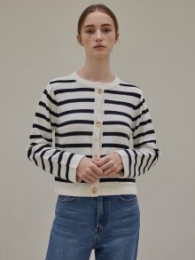 Italy cotton cardigan (stripe)