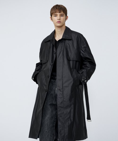 Black structured cheap coat