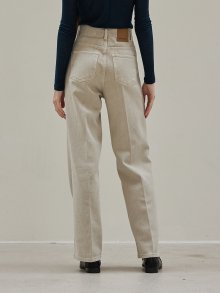 Dyed garment denim (beige)