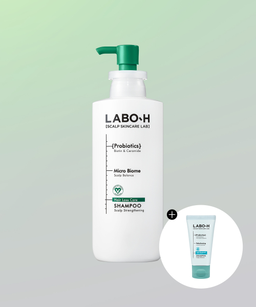 라보에이치(LABO H) 빠지는 모발 고민해결 두피강화 샴푸 400ml + 50ml 증정