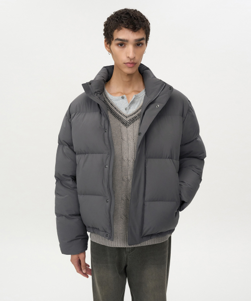 인사일런스(insilence) 에센셜 다운 자켓 DIM GREY