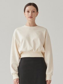 Crop Sweatshirt - Cream
