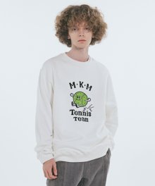 Tennis Team Graphic Sweatshirts  White