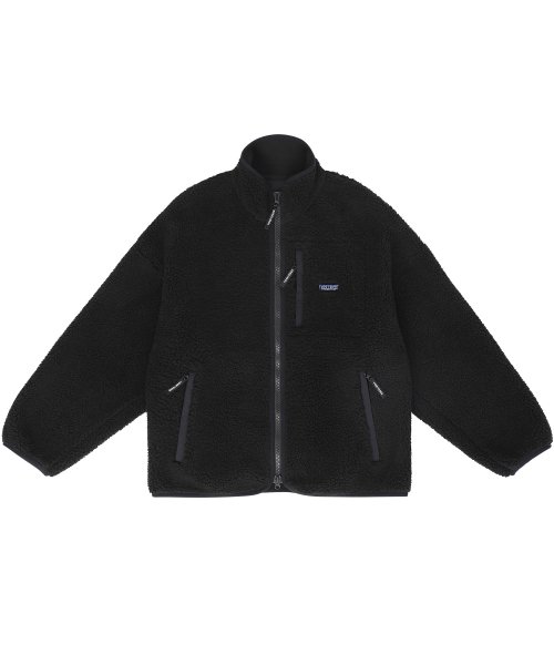 예스아이씨(YESEYESEE) Y.E.S Boa Fleece Bonded Jacket Black