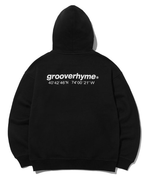 그루브라임(GROOVE RHYME) NYC LOCATION HOOD T-SHIRTS (BLACK) [LRQSCTH331M]
