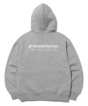 그루브라임(GROOVE RHYME) NYC LOCATION HOOD T-SHIRTS (MELANGE GREY) [LRQSCTH331M]
