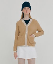 [FW21 clove] Cashmere Blended Knit Cardigan_Women (Beige)