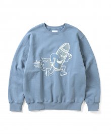 (FW21) Rocket Man Crewneck Slate