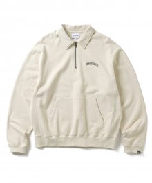 Polo Half Zip Pullover Ivory