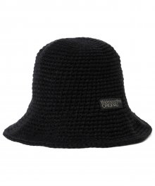 Knitted Bucket Hat Black