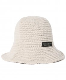 Knitted Bucket Hat Ivory