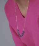 메리모티브(MERRYMOTIVE) Moonstone with 925 silver long necklace