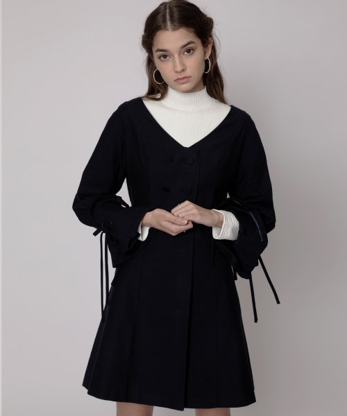 Bell Sleeve Trench пальто