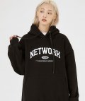 네트워크 후드 티셔츠 - BLACK