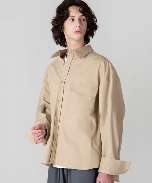 Sandy Beige Overshirt