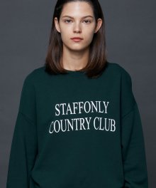 STAFFONLY COUNTRY CLUB SWEATSHIRTS (GREEN)