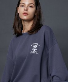 PALM TREE SWEATSHIRTS (WASHED NAVY)