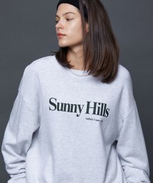 SUNNY HILLS SWEATSHIRTS 2 (MELANGE WHITE)