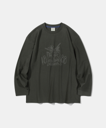 Painting KKAHO Long Sleeve T57 Khaki Charcoal