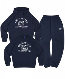 [SET] SUNNY HILLS SWEATS SET UP (NAVY)