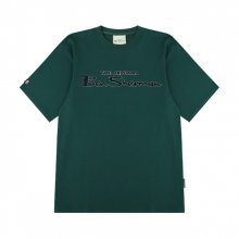 공용 벤셔먼 레터링 5부 티셔츠 그린 BLCTS365UGN