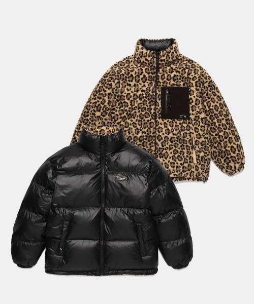 ♥ROLAROLA ♥REVERSIBLE LEOPARD FLEECE PADDING 로라로라