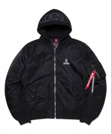 LMC X ALPHA INDUSTRIES MA-1 NATUS black