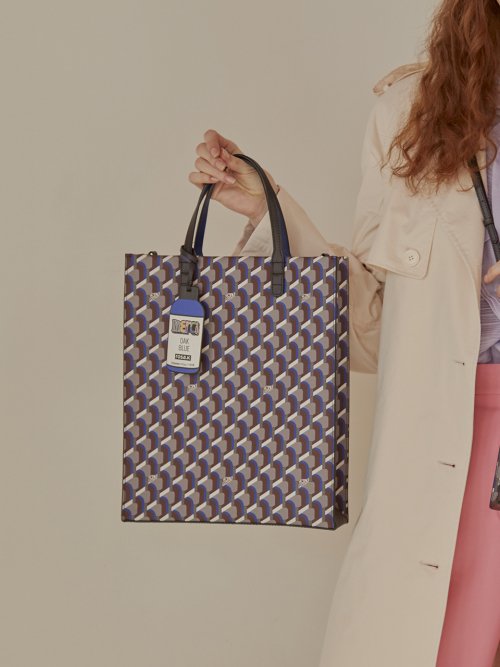 Cabas Monogram Tote Bag (S) - Oak Blue