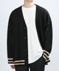 BORDER OVER CARDIGAN (BLACK)