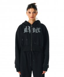 Newness Fleece Zip-Up Hoodie Black