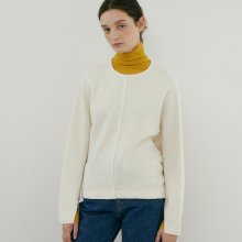 wool volume blouse (ivory)