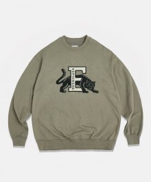 EG Panther HW Sweat Shirt (Vintage Crack Ver.) Olive