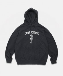 Camp Aquatic Heavy Weight Hoodie  Vintage Black