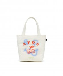 Cherry Bear Mini Tyvek-Tote Bag_Ivory