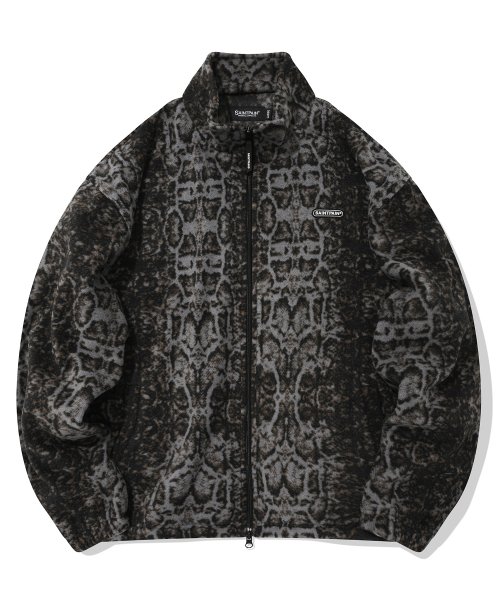 MUSINSA | SAINTPAIN SP PYTHON FLEECE ZIP-UP JACKET - CHARCOAL