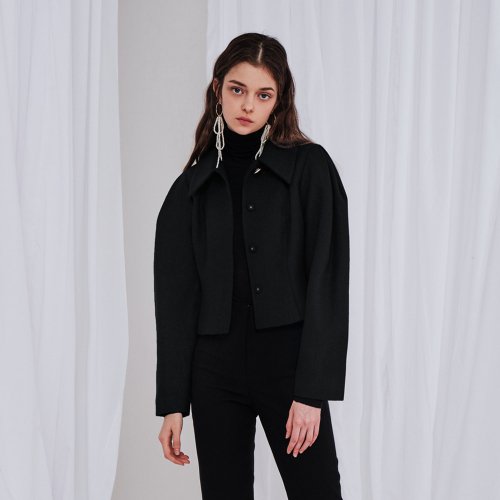 POINTED BUTTON PUFF короткий пиджак черный