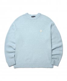 Bear Patch Knit_Marine Blue