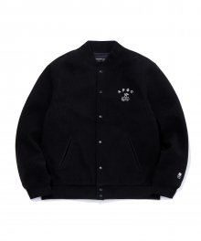 Cherry Bear Varsity Jacket_Black