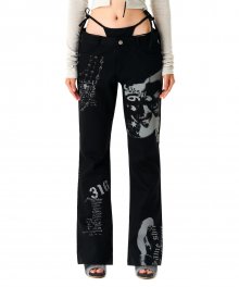 Dakota V-String Pants Black