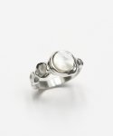 그레이노이즈(GRAYNOISE) Kosmo ring (white) (925 silver)