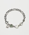 그레이노이즈(GRAYNOISE) Kosmo bracelet (black) (925 silver)