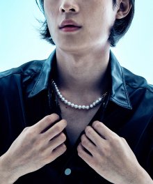 [써지컬스틸] JB019 Half pearl necklace