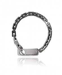 [써지컬스틸] JB006 Square chain and toggle bracelet