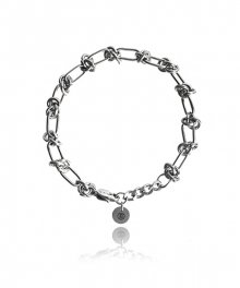 [써지컬스틸] JB004 Skull chain bracelet