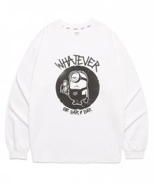 MINIONS WHATEVER LONG SLEEVE WHITE(CY2BFFT564C)