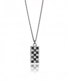 [Silver925]JB028 Checkerboard penadnt necklace