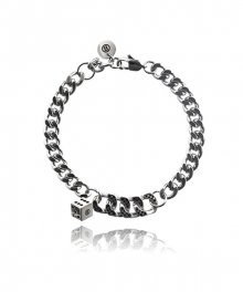 [Silver925] JB017 Checkerboard chain dice bracelet